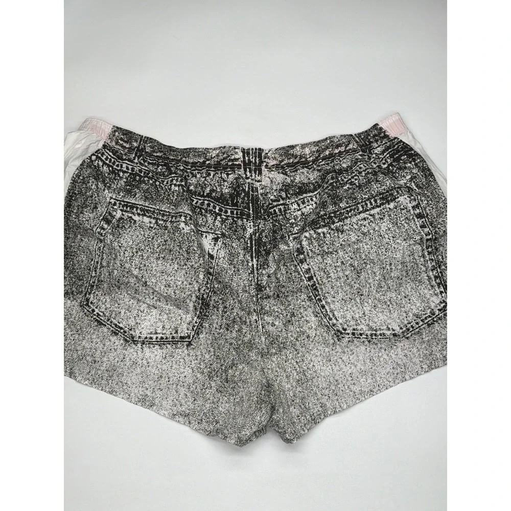 DIESEL‎ Mens Acid Wash Denim Print Boxer Shorts Elastic Waist White 3XL